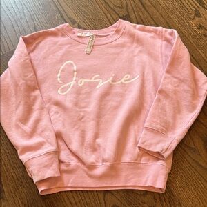 Girls Pink Josie Sweatshirt 5/6